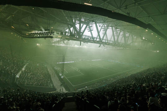 3Arena interiör med rök