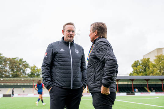 Rosengårds tränare Martin Qvarmans Möller och