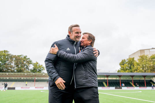 Rosengårds tränare Martin Qvarmans Möller och