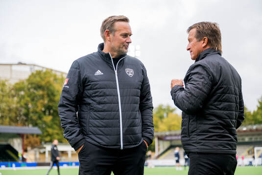 Rosengårds tränare Martin Qvarmans Möller och