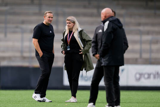 Rosengårds tränare Martin Qvarmans Möller och sportchef