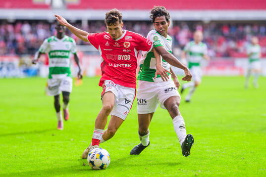 Kalmars Camil Jebara och Västerås Jonathan Karlsson