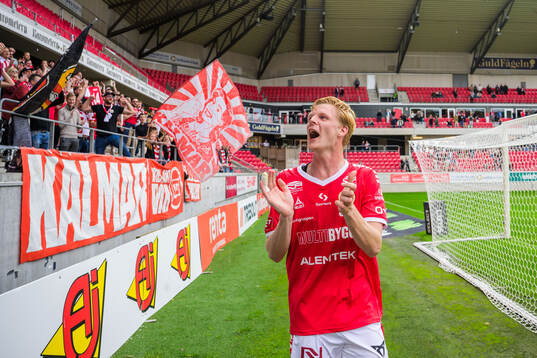 Kalmars Malcolm Stolt jublar