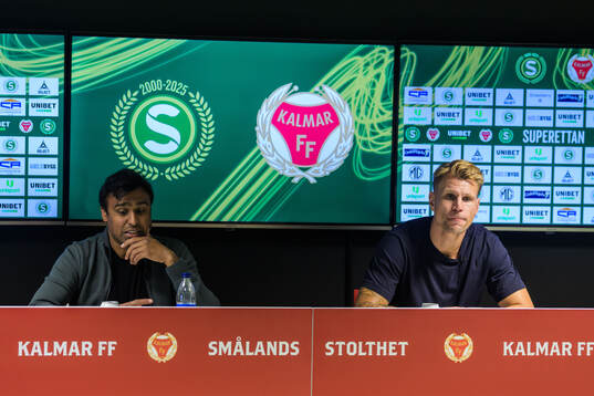 Västerås tränare Kalle Karlsson och Kalmars tränare