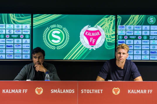 Västerås tränare Kalle Karlsson och Kalmars tränare