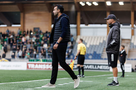 Sirius tränare Andreas Engelmark och assisterande tränare