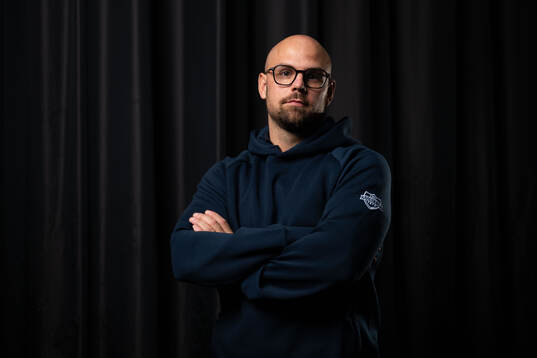 Karlskogas tränare Dennis Hall
