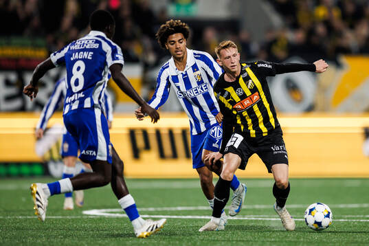 IFK Göteborgs Sebastian Clemmensen och Häckens Julius