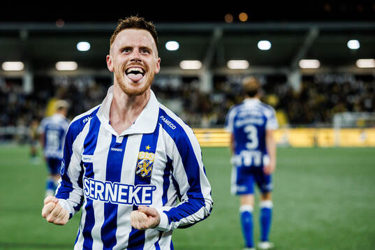 IFK Göteborgs Tobias Heintz jublar