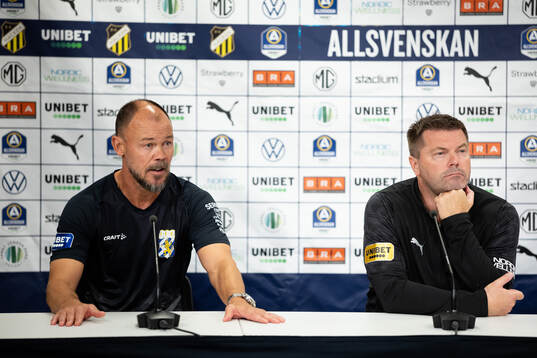 IFK Göteborgs assisterande tränare Joachim Björklund och