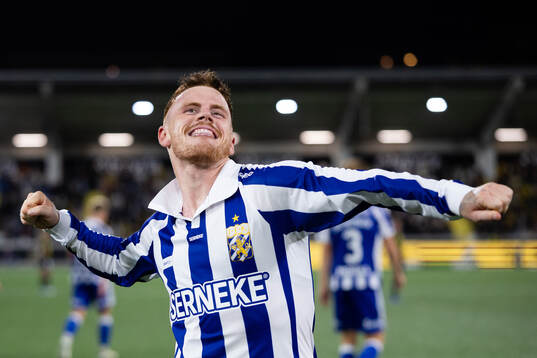 IFK Göteborgs Tobias Heintz jublar