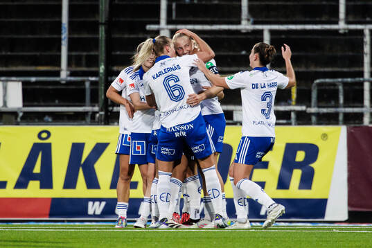 IFK Norrköpings Wilma Leidhammar jublar