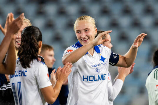IFK Norrköpings Wilma Leidhammar jublar