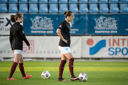 Malmö FFs Matilda Kristell och Anna Plantin