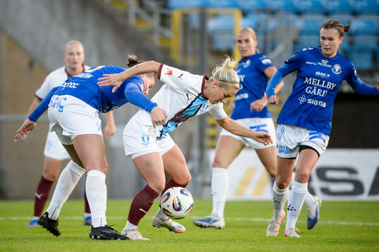 Trelleborgs Saga Ollerstam och Malmö FFs Mia Persson