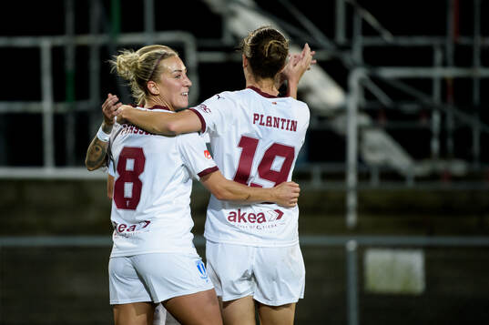 Malmö FFs Mia Persson jublar