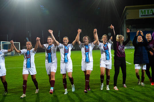 Malmö FFs spelare jublar