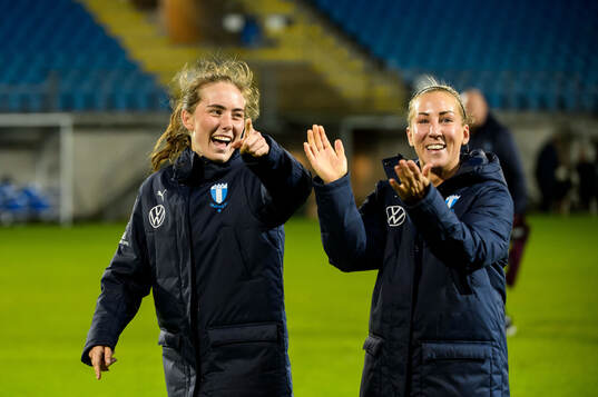Malmö FFs Matilda Kristell och Mia Persson