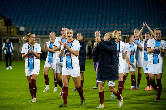 Malmö FFs spelare jublar