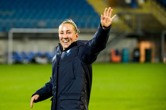 Malmö FFs Mia Persson jublar