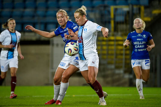 Trelleborgs Lovisa Yng och Malmö FFs Mia Persson