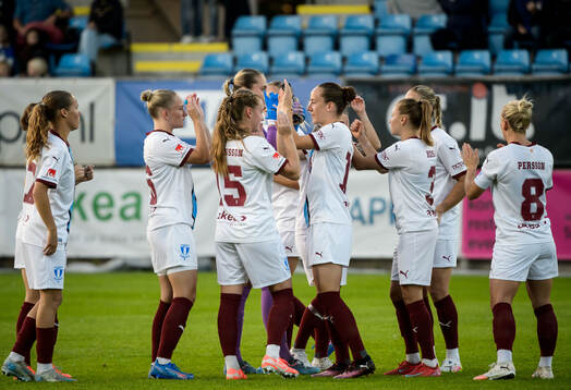 Malmö FFs spelare jublar