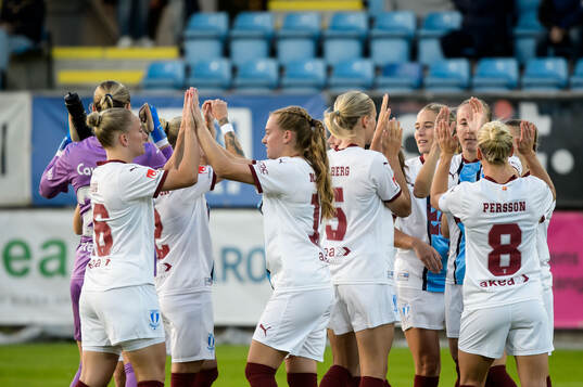 Malmö FFs spelare jublar