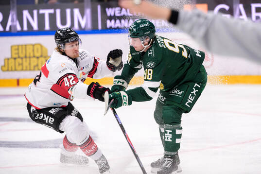 Malmö Redhawks Robin Salo och Färjestads Marian Studenic