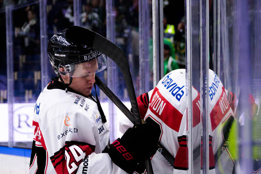 Malmö Redhawks Filip Björkman deppar