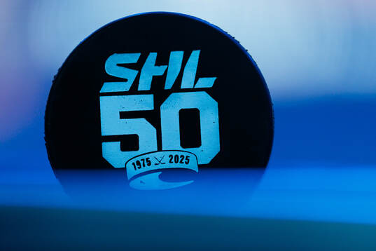Matchpuck med SHL logo
