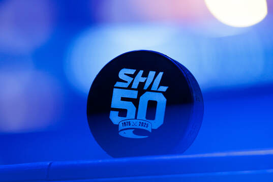 Matchpuck med SHL logo