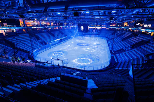 Interiör vy från Vida arena