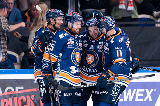 Växjös Keegan Lowe, Lucas Elvenes, Reid Gardiner och