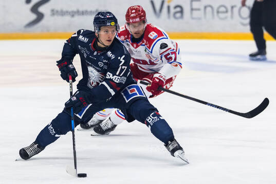 Linköpings Felix Öhrqvist och Timrås Anton Wedin