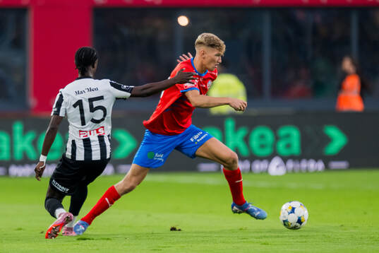 Landskronas Max'Med Mohamed och Helsingborgs Benjamin Örn