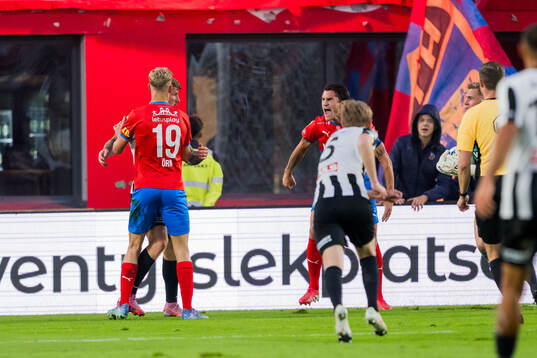 Helsingborgs Benjamin Örn och Jon Birkfeldt och