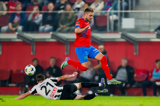 Landskronas Kevin Jensen och Helsingborgs Pawel Chrupalla