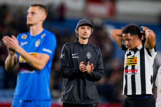 Landskronas tränare Robin Asterhed deppar