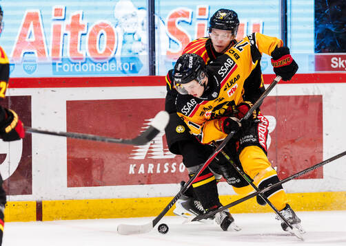 Brynäs Aron Dahlqvist och Luleås Jakob Ihs-Wozniak
