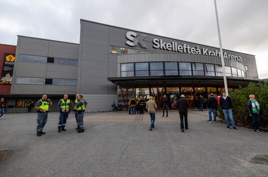 Exteriör vy av Skellefteå Kraft Arena