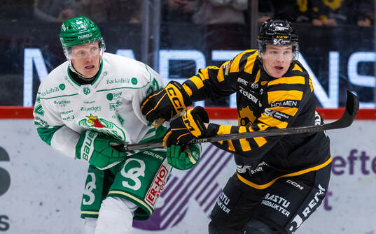 Rögles Fredrik Olofsson och Skellefteås Rasmus Bergqvist