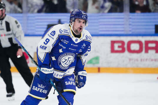 Leksands Gabriel Fortier jublar