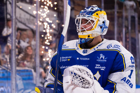 Leksands målvakt Marcus Gidlöf