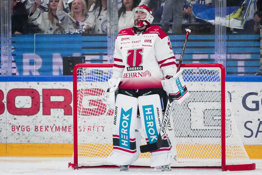 Örebros målvakt Jonas Arntzen deppar