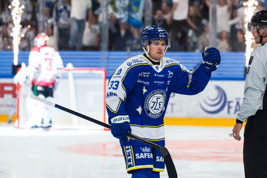 Leksands Olle Strandell jublar
