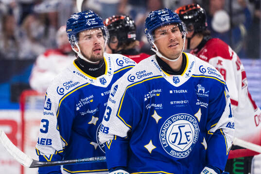 Leksands Olle Strandell jublar 2-2