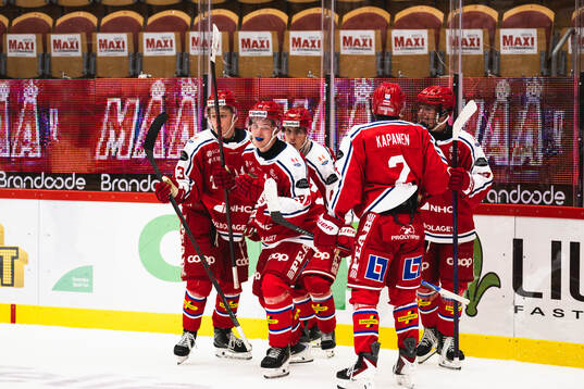 Timrås Filip Sjölund jublar