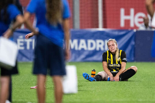 Alice Bergström of Häcken looks dejected