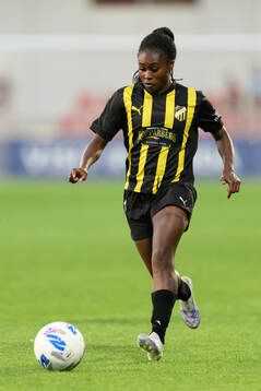 Monica Jusu Bah of Häckenduring the second leg UEFA