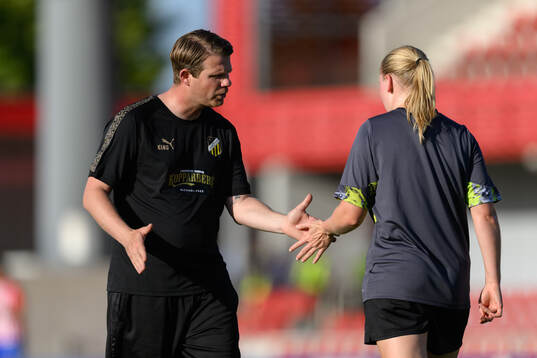 Assistant coach Vigan Berbatovci of Häcken